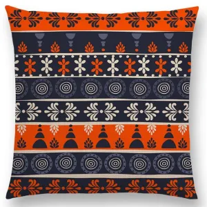 Boho Primitive Geometric Pattern Pillow Case