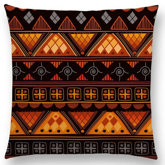Boho Primitive Geometric Pattern Pillow Case
