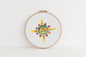 Boho Sun Cross Stitch Pattern #1229