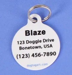 Border Collie Dog ID Tag
