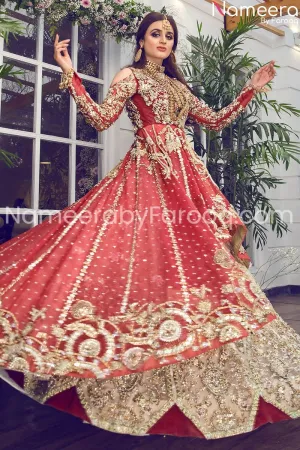 Bridal Frocks Pakistani Designer Wedding Wear #BN171
