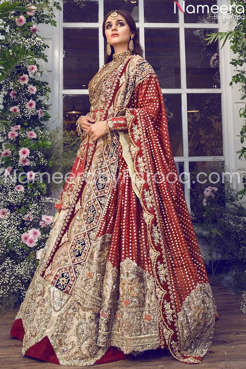 Bridal Frocks Pakistani Designer Wedding Wear #BN171