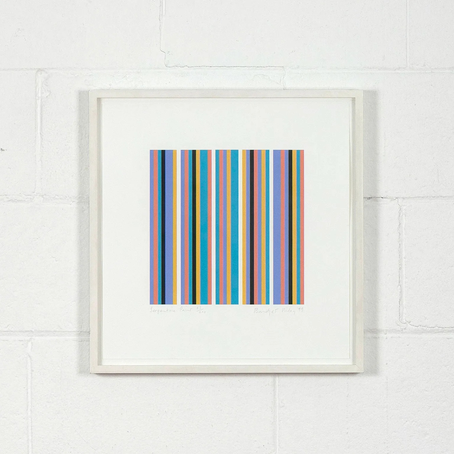 BRIDGET RILEY "SERPENTINE" SCREENPRINT, 1999