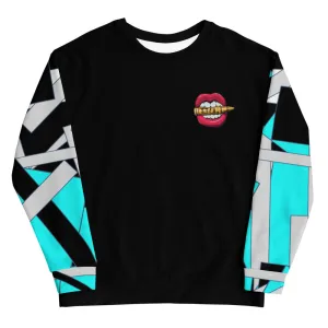 Bright Blue Geometric Unisex Sweatshirt