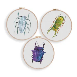 Bug Set Cross Stitch Patterns