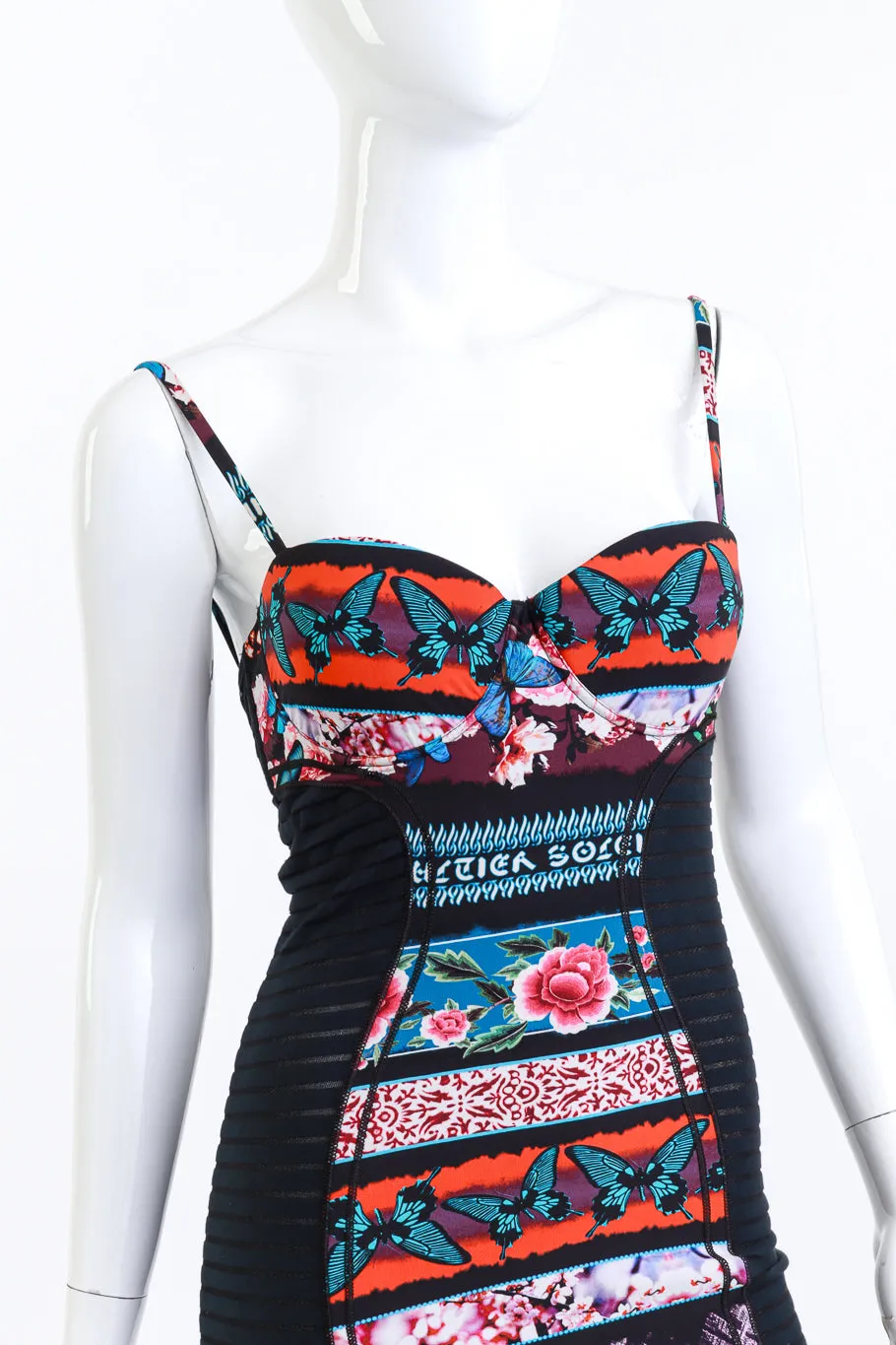 Butterfly Bustier Bodycon Dress