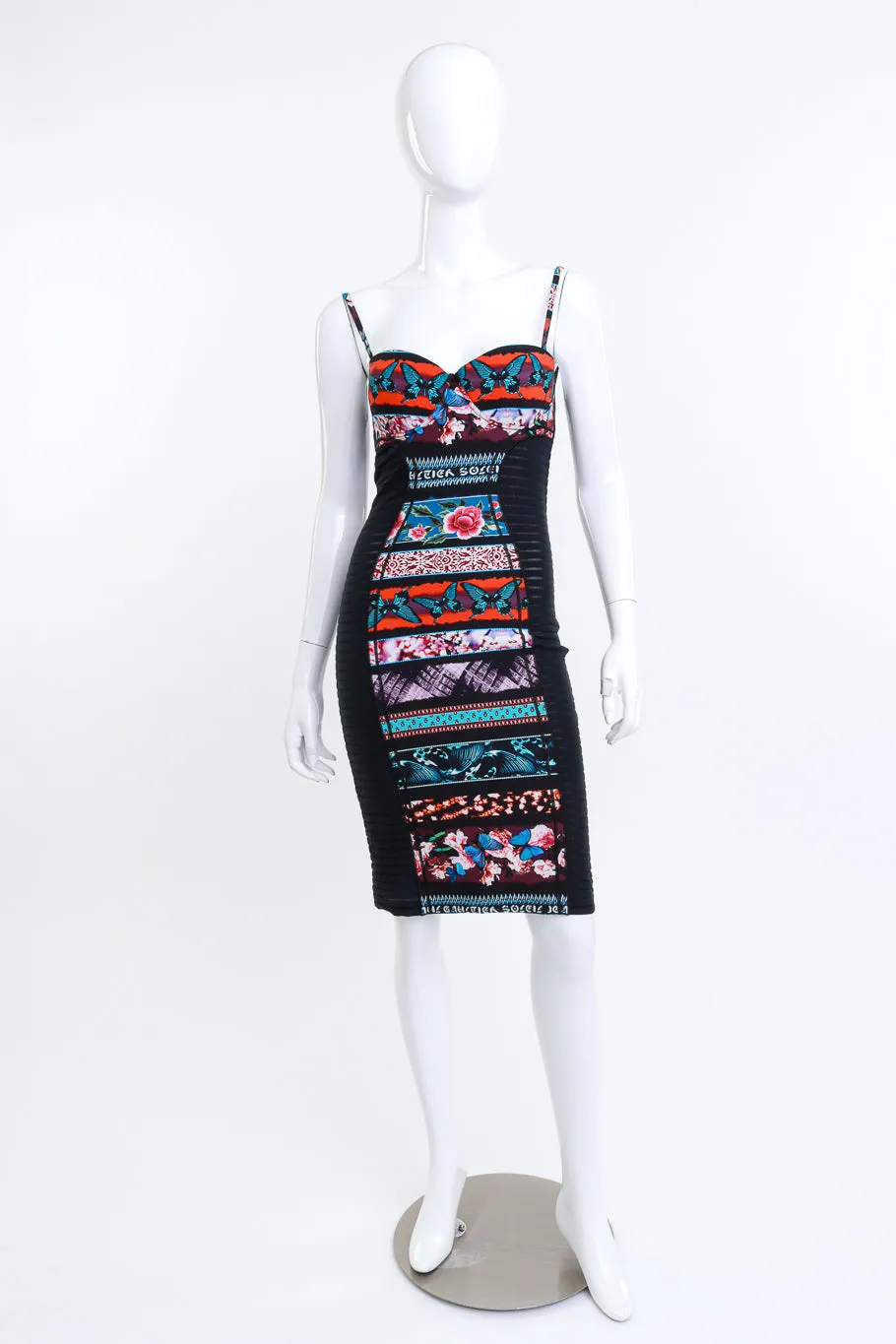 Butterfly Bustier Bodycon Dress