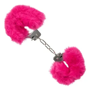 California Exotic Pink Ultra Fluffy Furry Metal Cuffs with 2 Keys