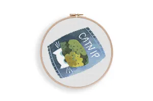 Catnip Cross Stitch Pattern #1106