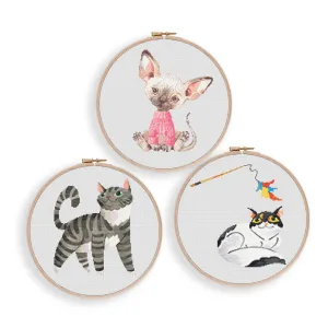 Cats Set Cross Stitch Patterns