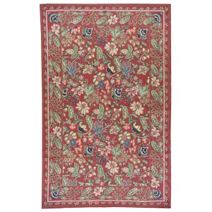 Chain-Stitched Kashmir Floral Handmade Wool Rug (Size 4.0 X 6.0) Brral-5262