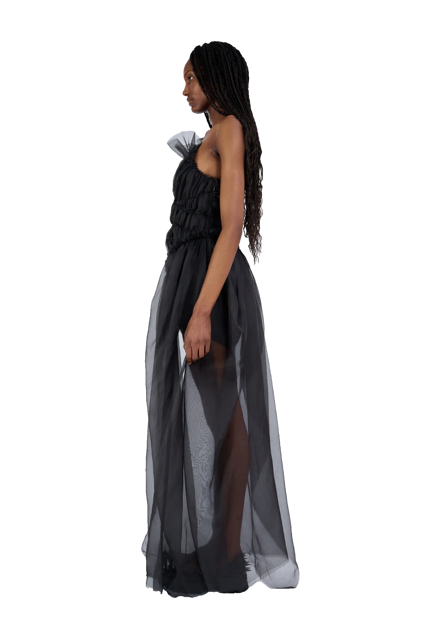 CHARCOAL JAZZELLE GOWN