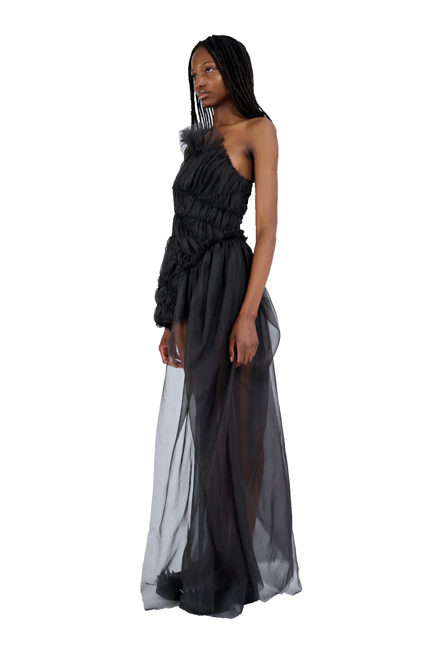 CHARCOAL JAZZELLE GOWN