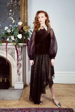 Charlotte Velvet Silk Blouse