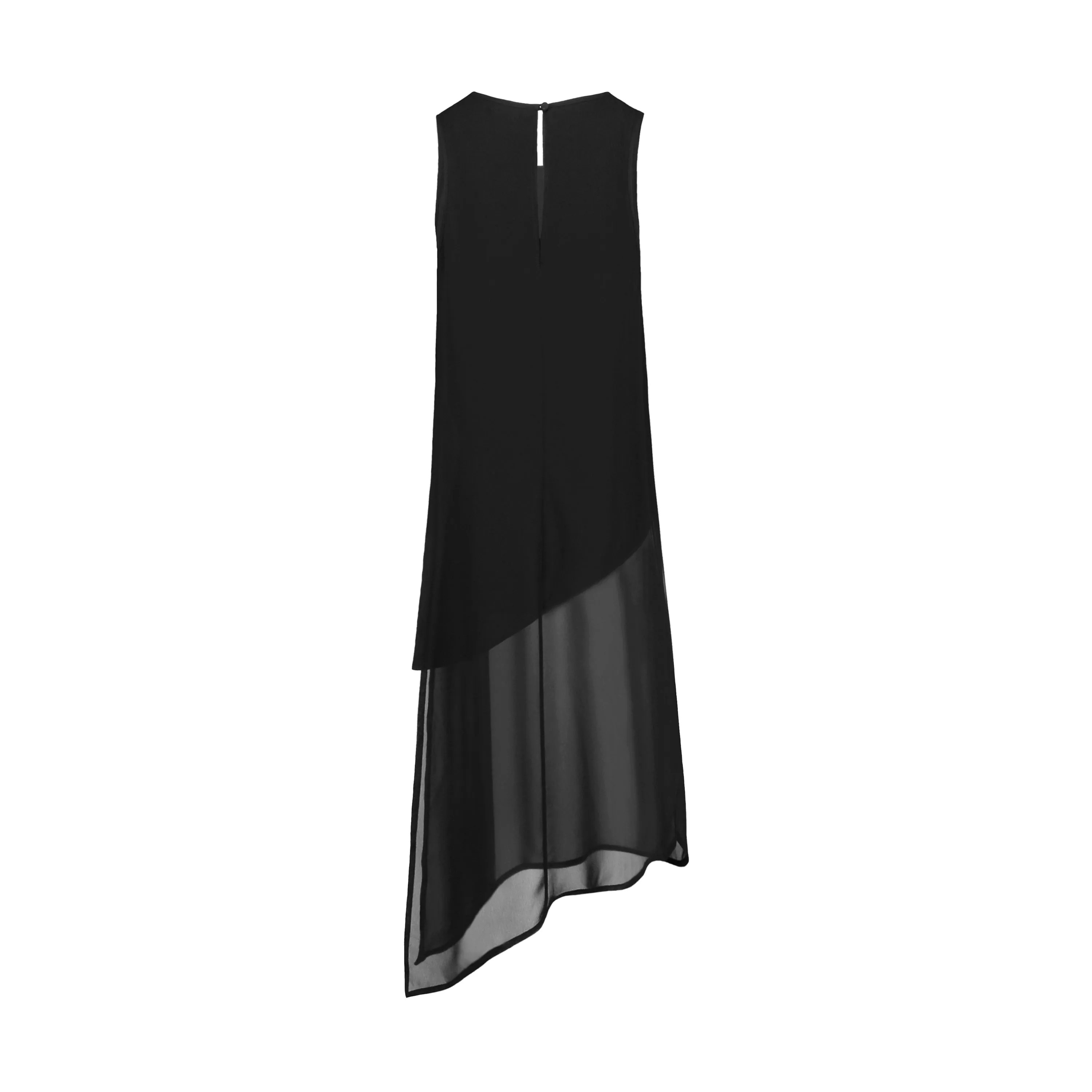 Chiffon Overlay Asymmetry Top