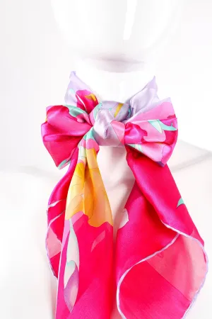 Chiffon Striped Iris Scarf