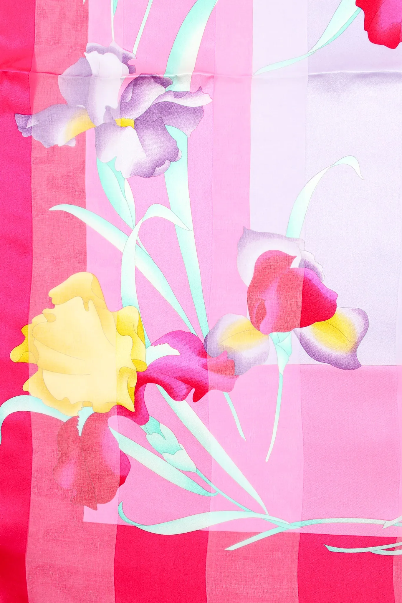 Chiffon Striped Iris Scarf