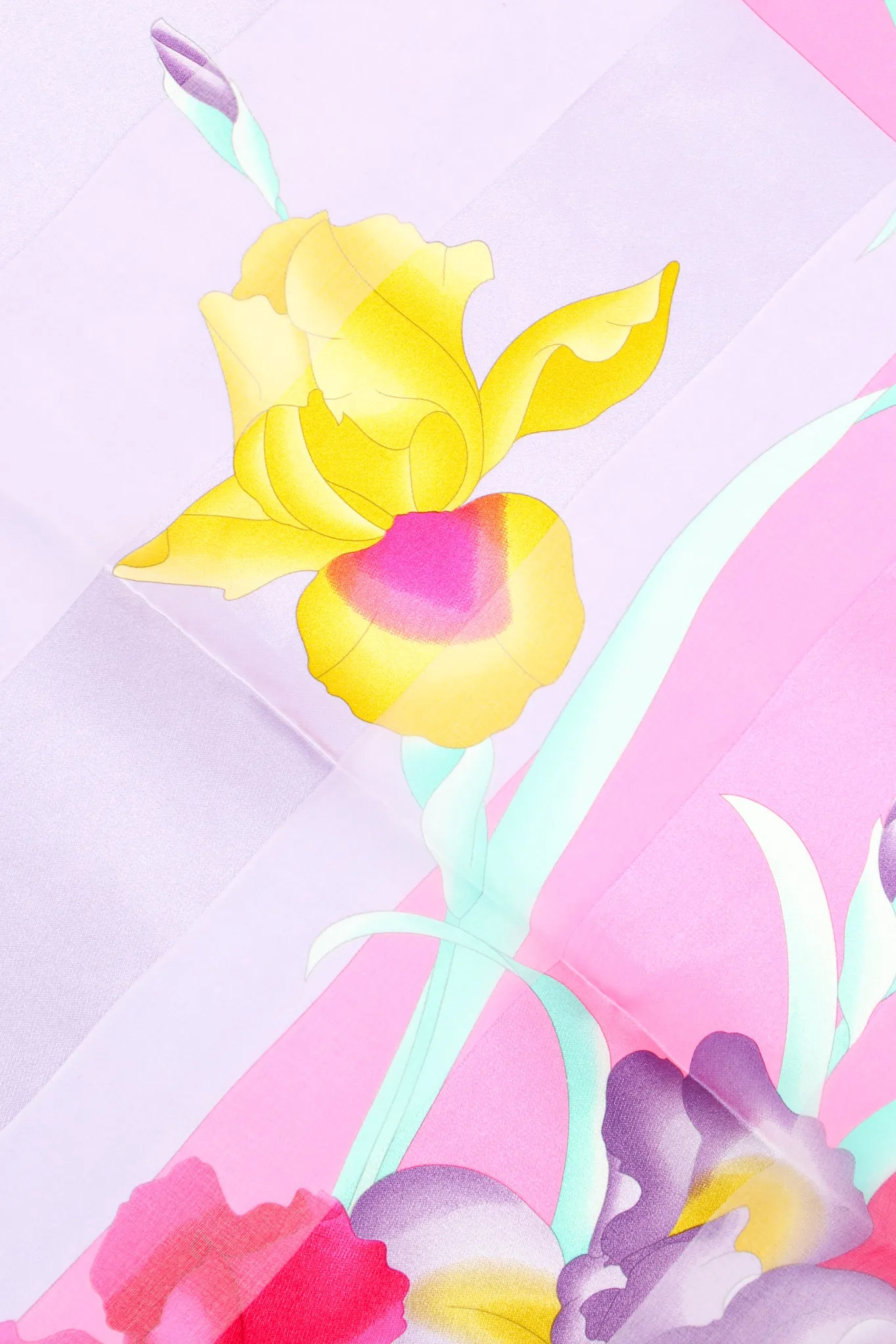 Chiffon Striped Iris Scarf