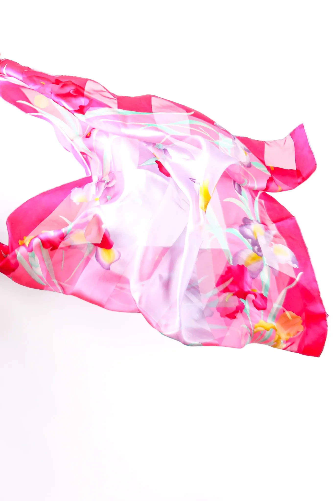 Chiffon Striped Iris Scarf