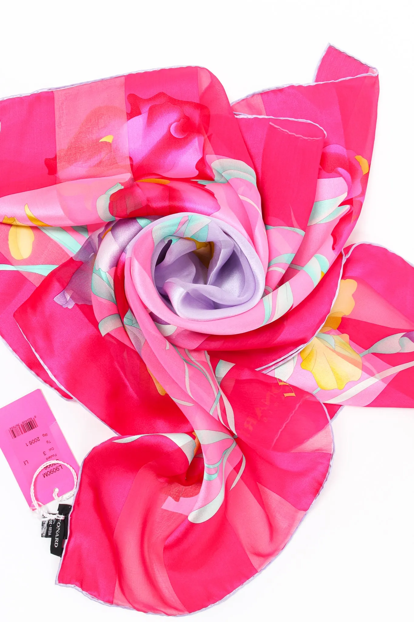 Chiffon Striped Iris Scarf