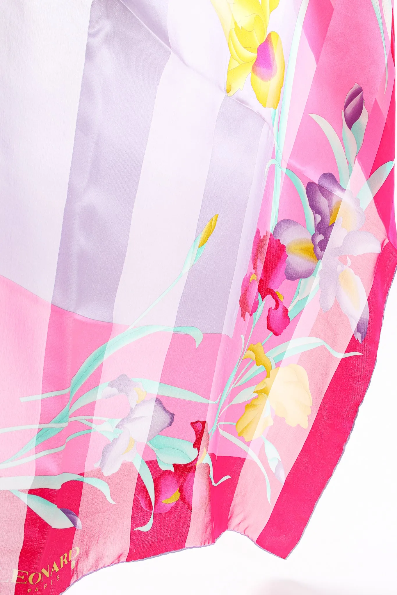 Chiffon Striped Iris Scarf