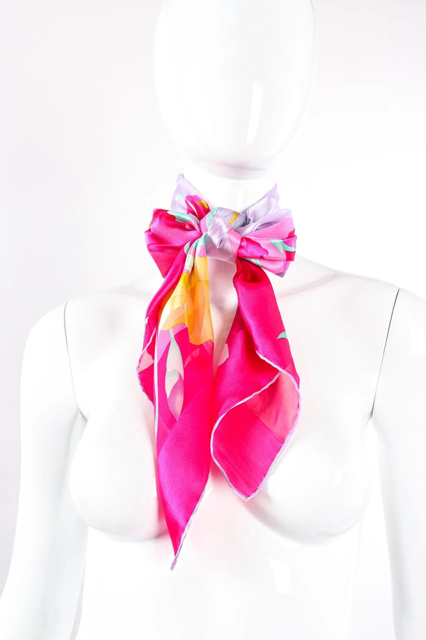 Chiffon Striped Iris Scarf