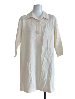 Chiffon White Tunic Shirt Dress