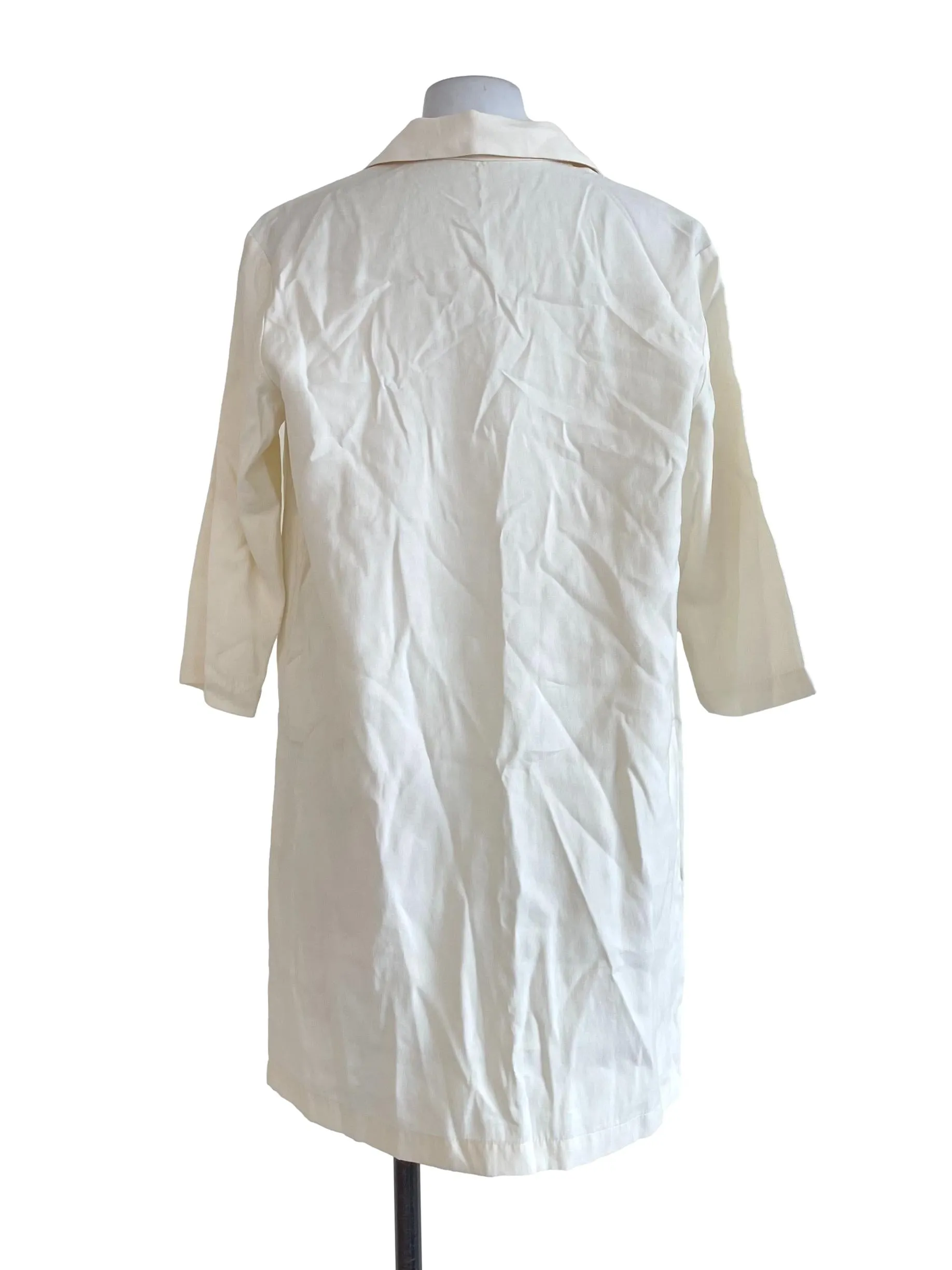 Chiffon White Tunic Shirt Dress