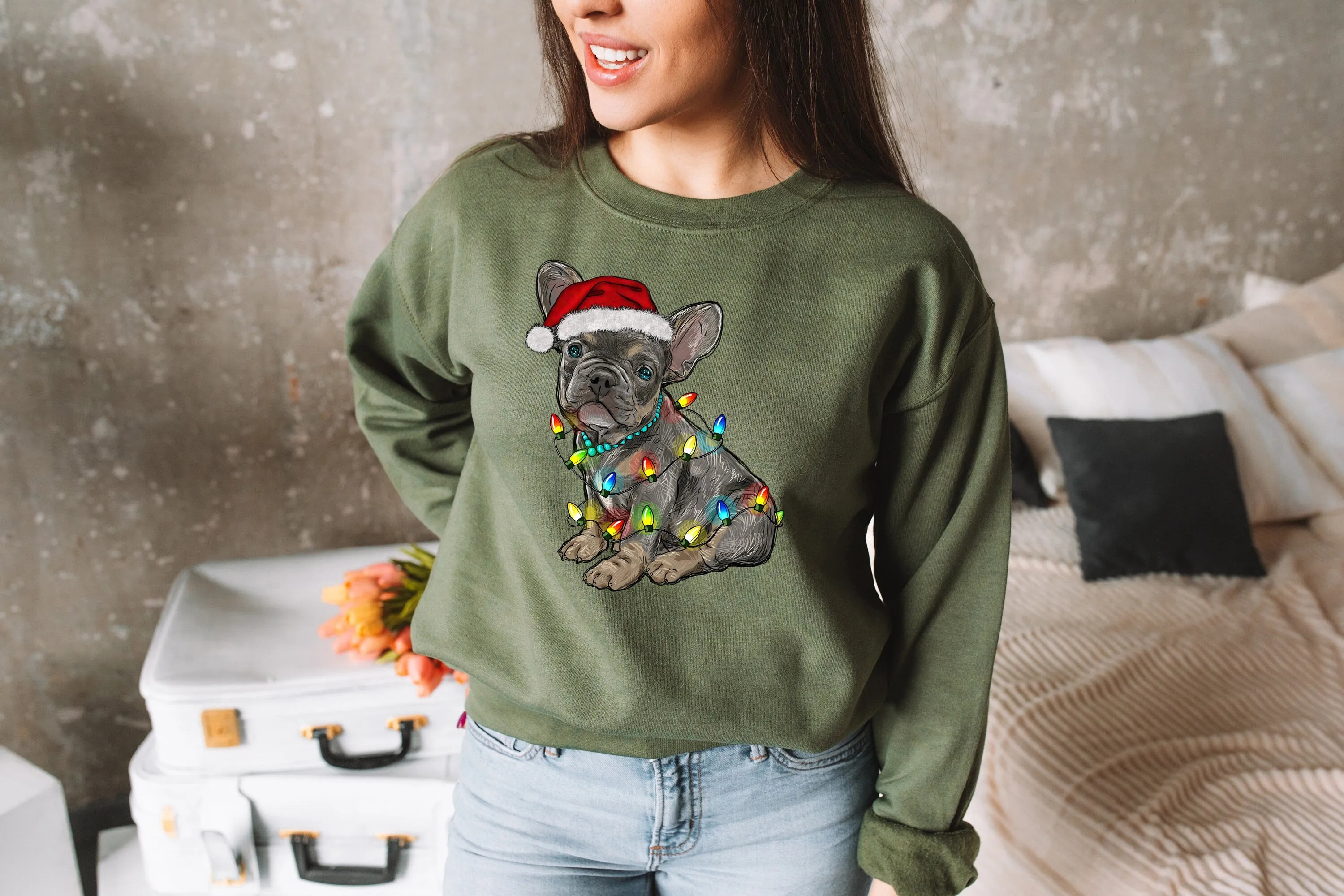 Christmas French Bulldog Dog Mom Shirt