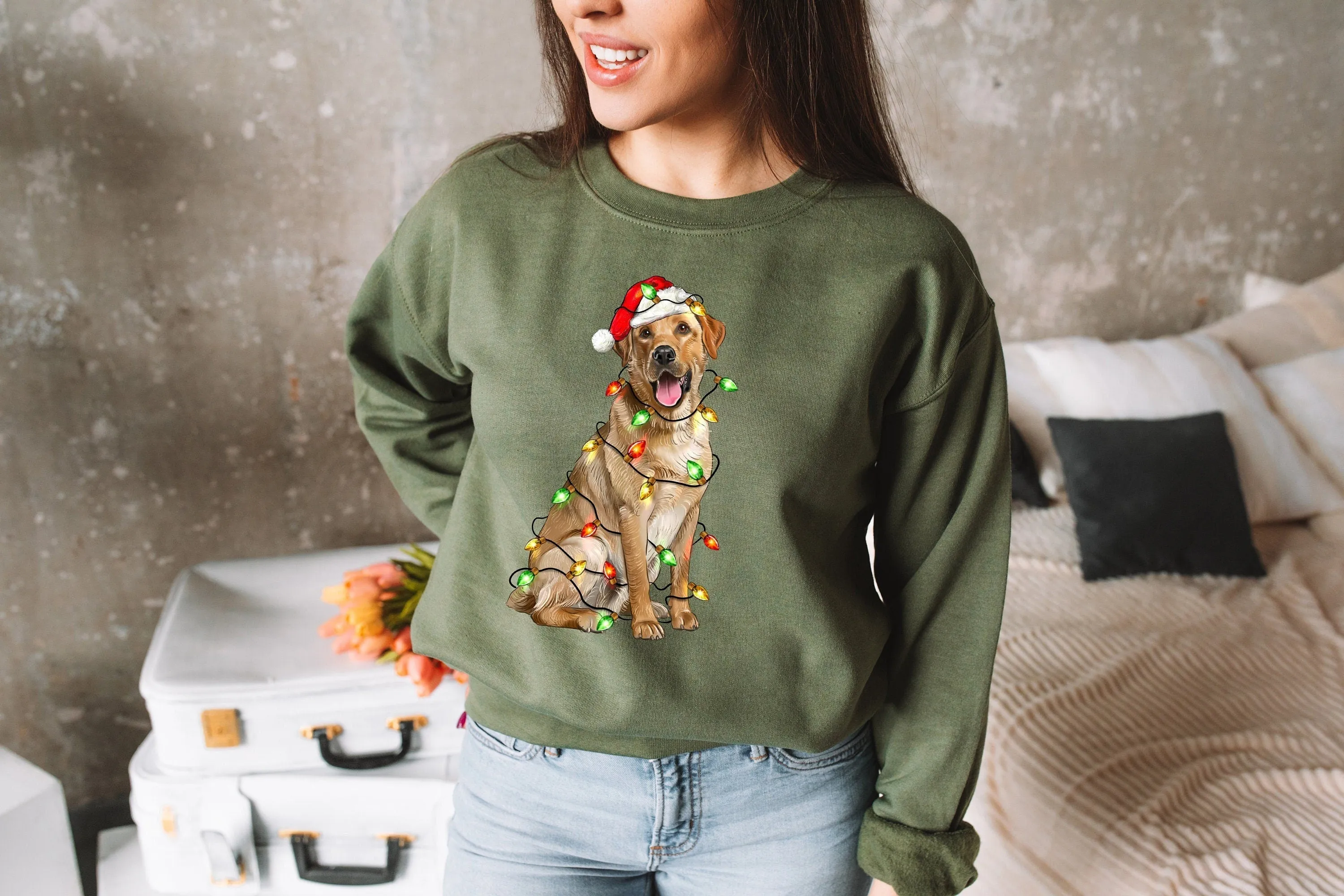 Christmas Labrador Retriever Crewneck