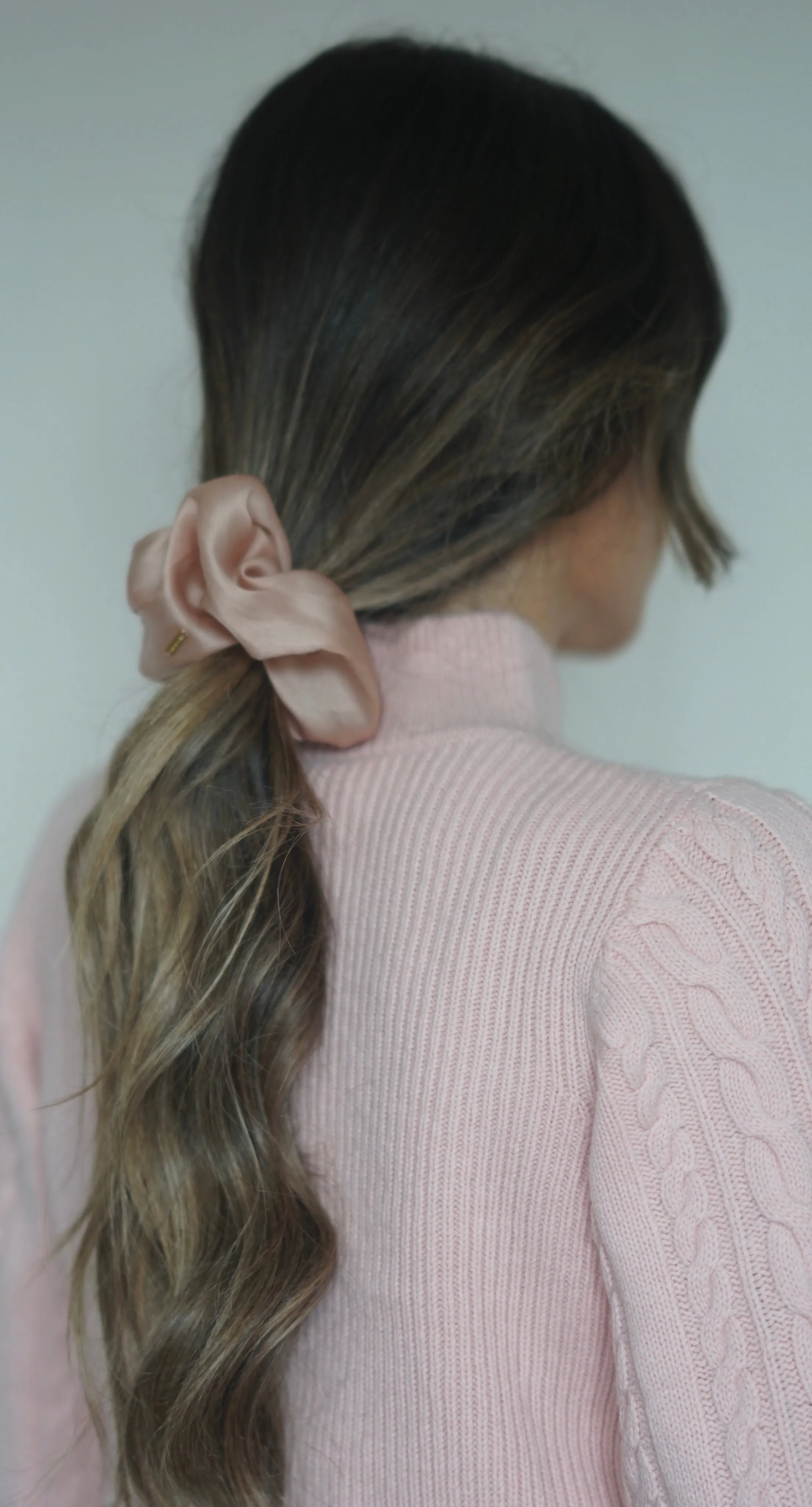 CORA PONY WRAP ORGANZA - BLUSH