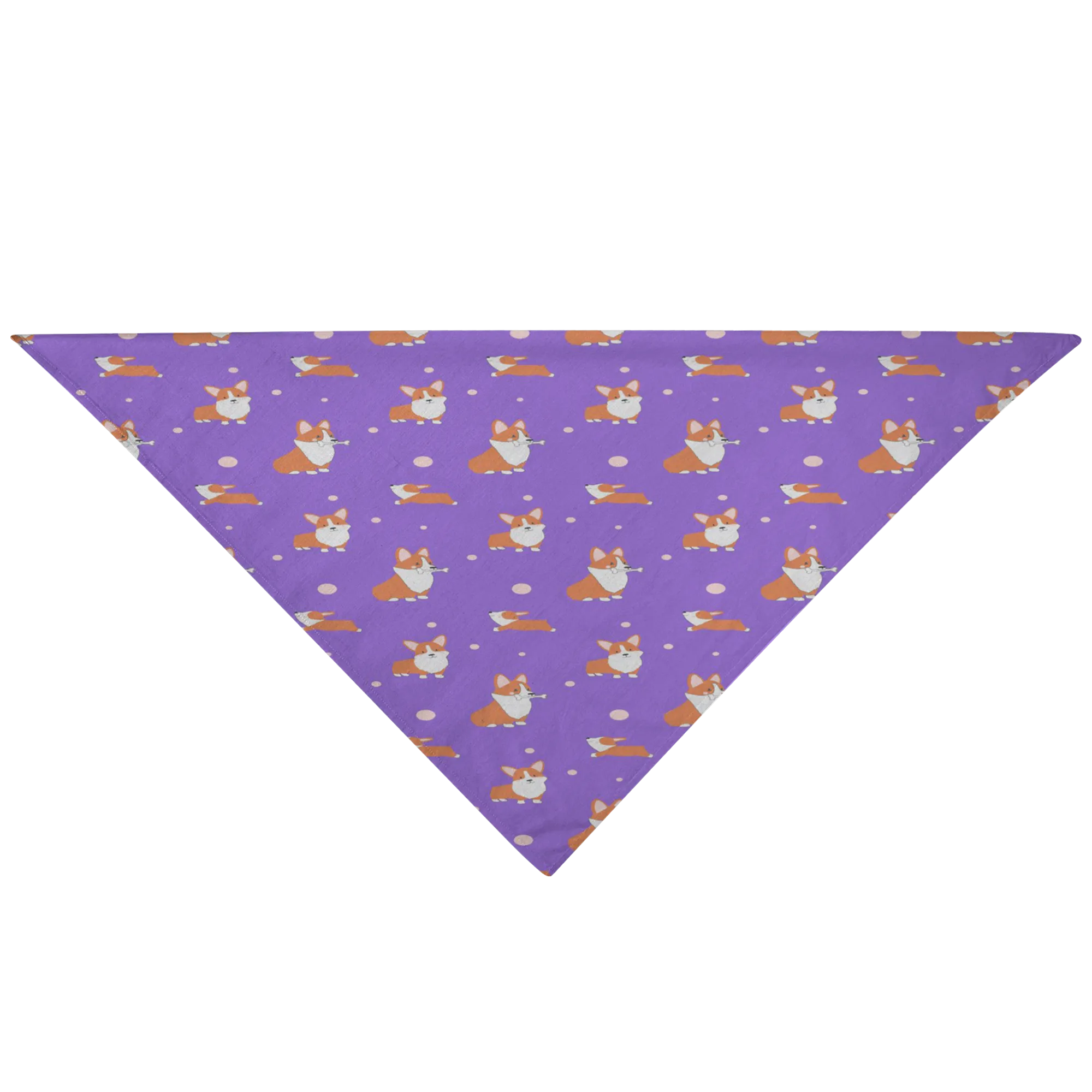 Corgi Pet Bandana - Purple