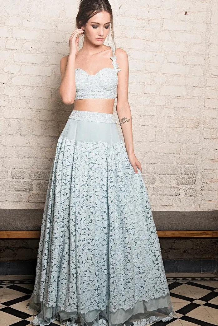 Corn flower crop and skirt set