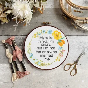 Crazy Wife Cross Stitch Pattern #188