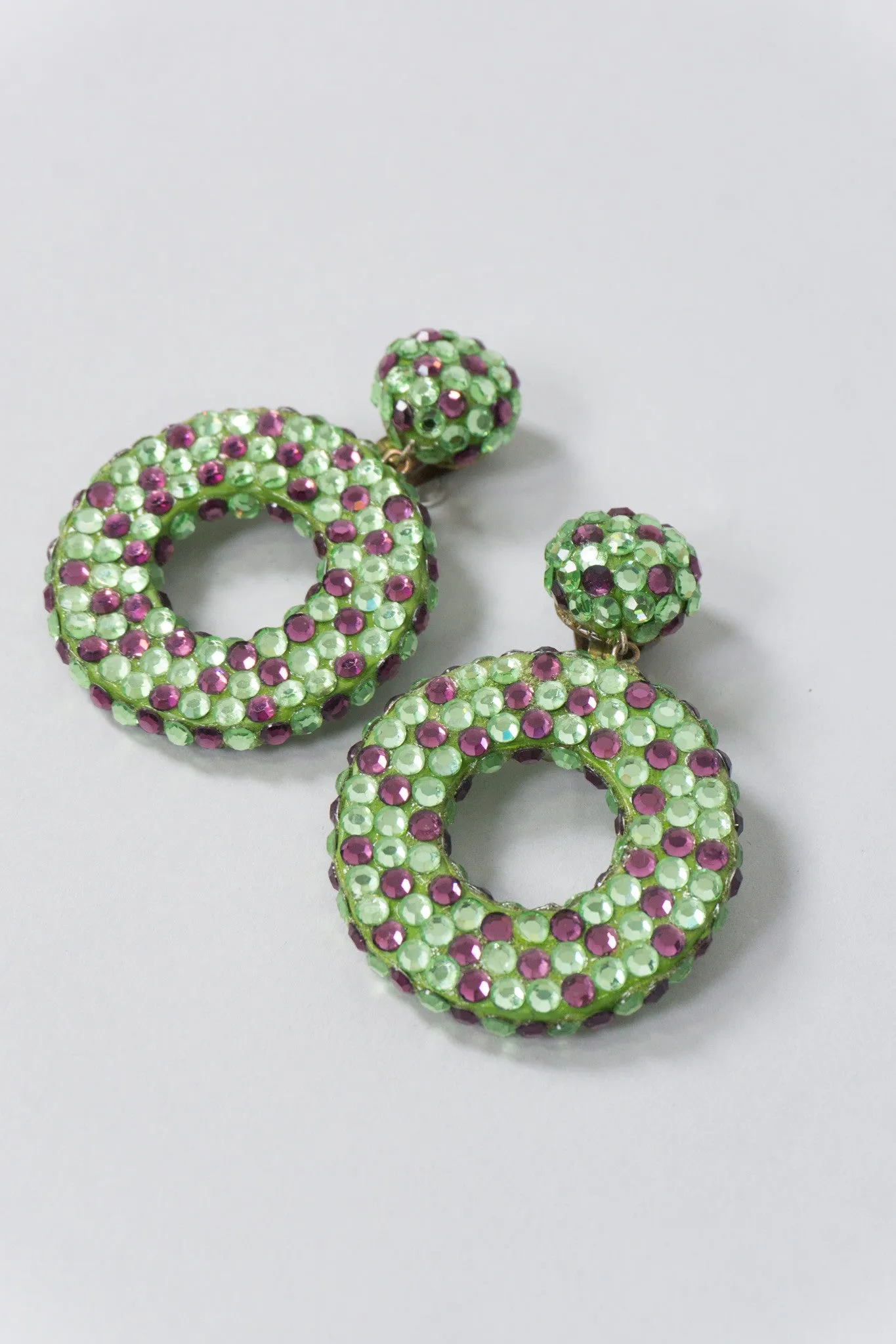Crystal Hoop Earrings
