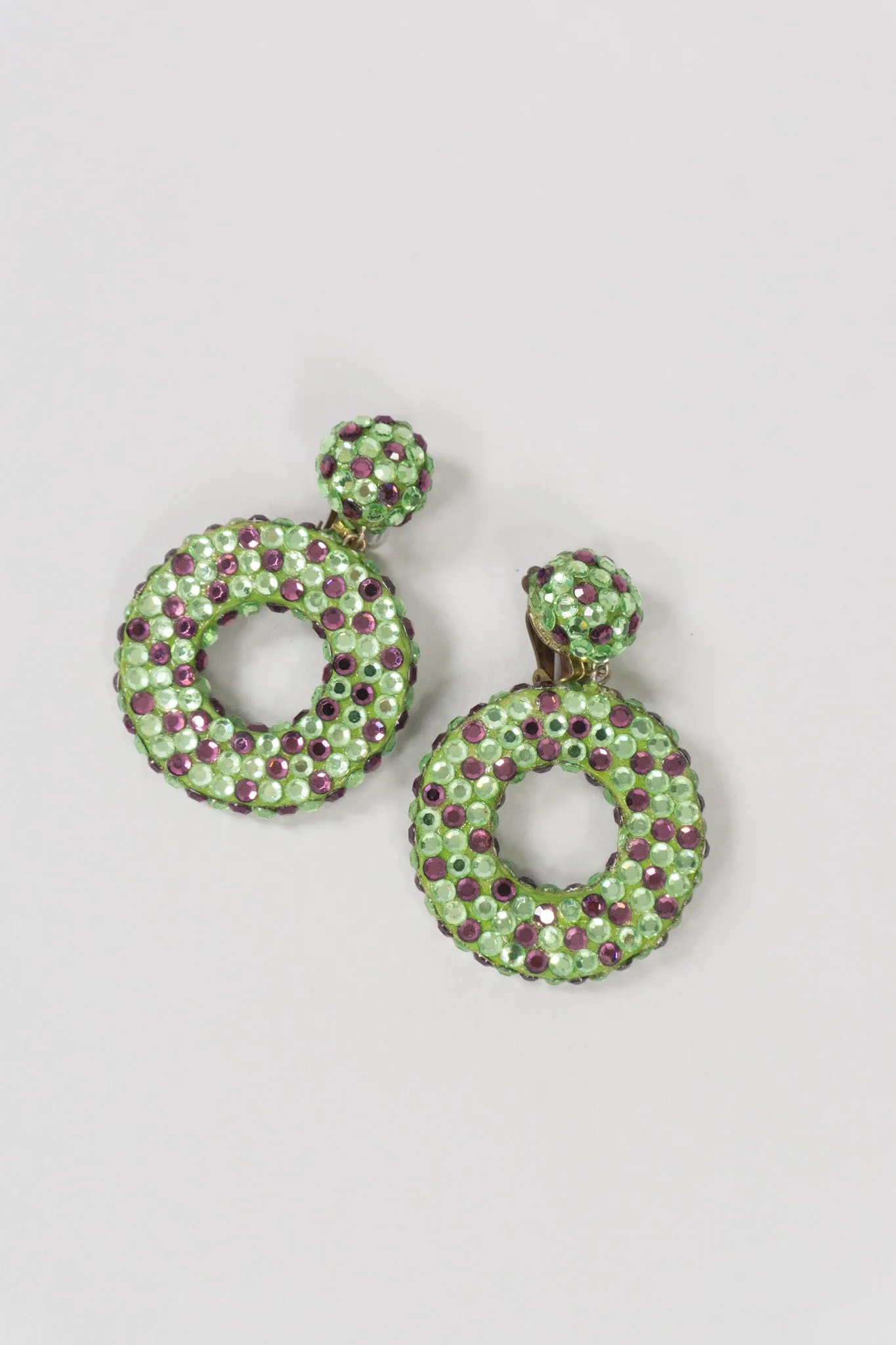Crystal Hoop Earrings
