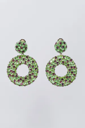 Crystal Hoop Earrings