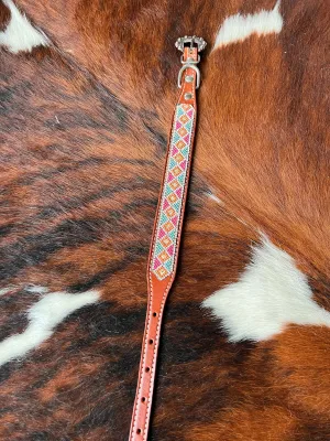 Crystal Rhinestone Collar -Pink & Blue