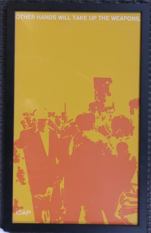 Cuba "Other Hands Will Take Up the Weapons" Felix Beltran Framed Poster Print