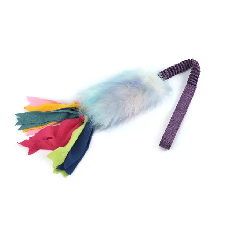 Custom Hanging Bungee Dog Chew Toy Plush Fur Dog Tug Pull Toy Interactive Dog Toys For Aggressive