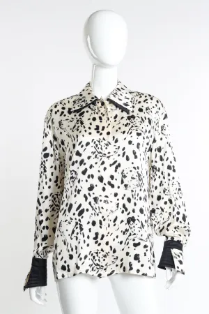 Dalmatian Print Blouse