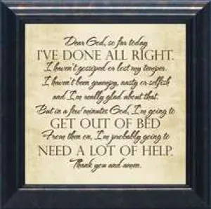Dear God: Framed with Glass