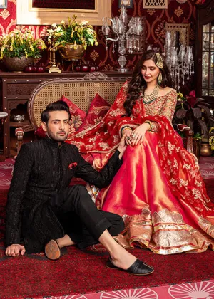 Designer Wedding Red Dulhan Dress in Long Frock #WN103