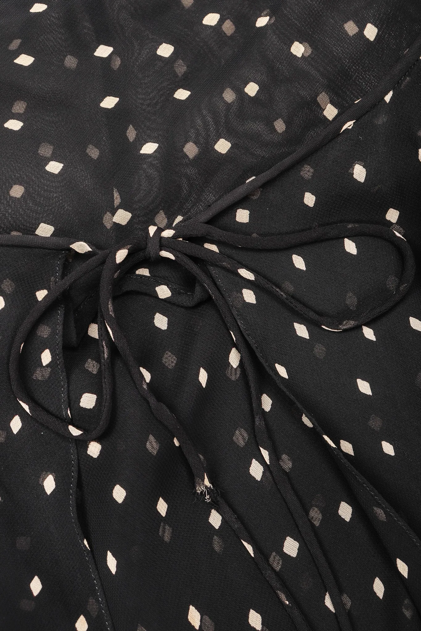Diamond Dot Chiffon Bias Dress