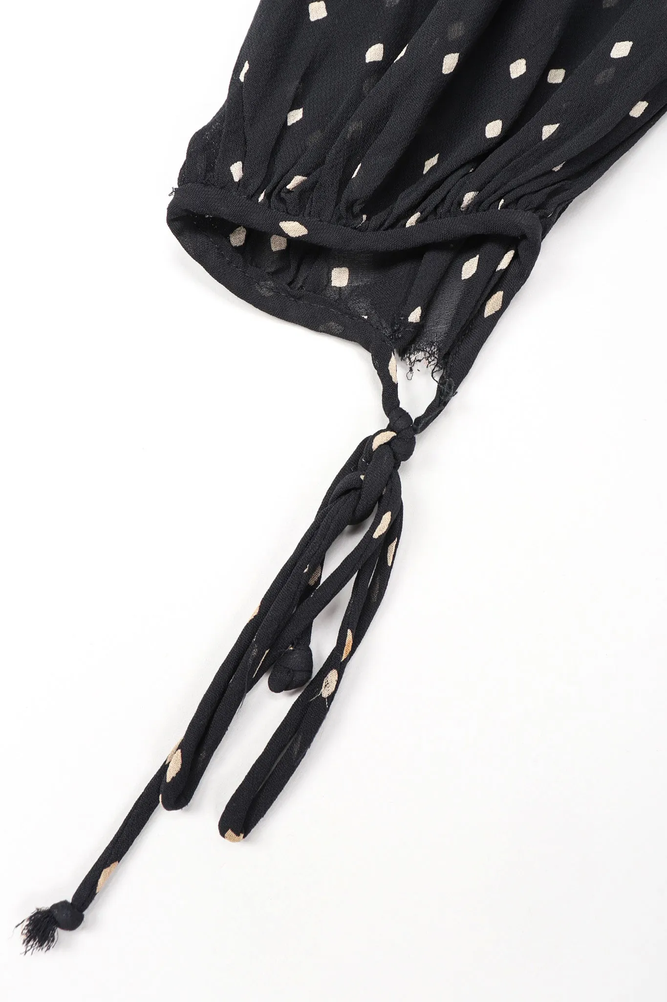 Diamond Dot Chiffon Bias Dress
