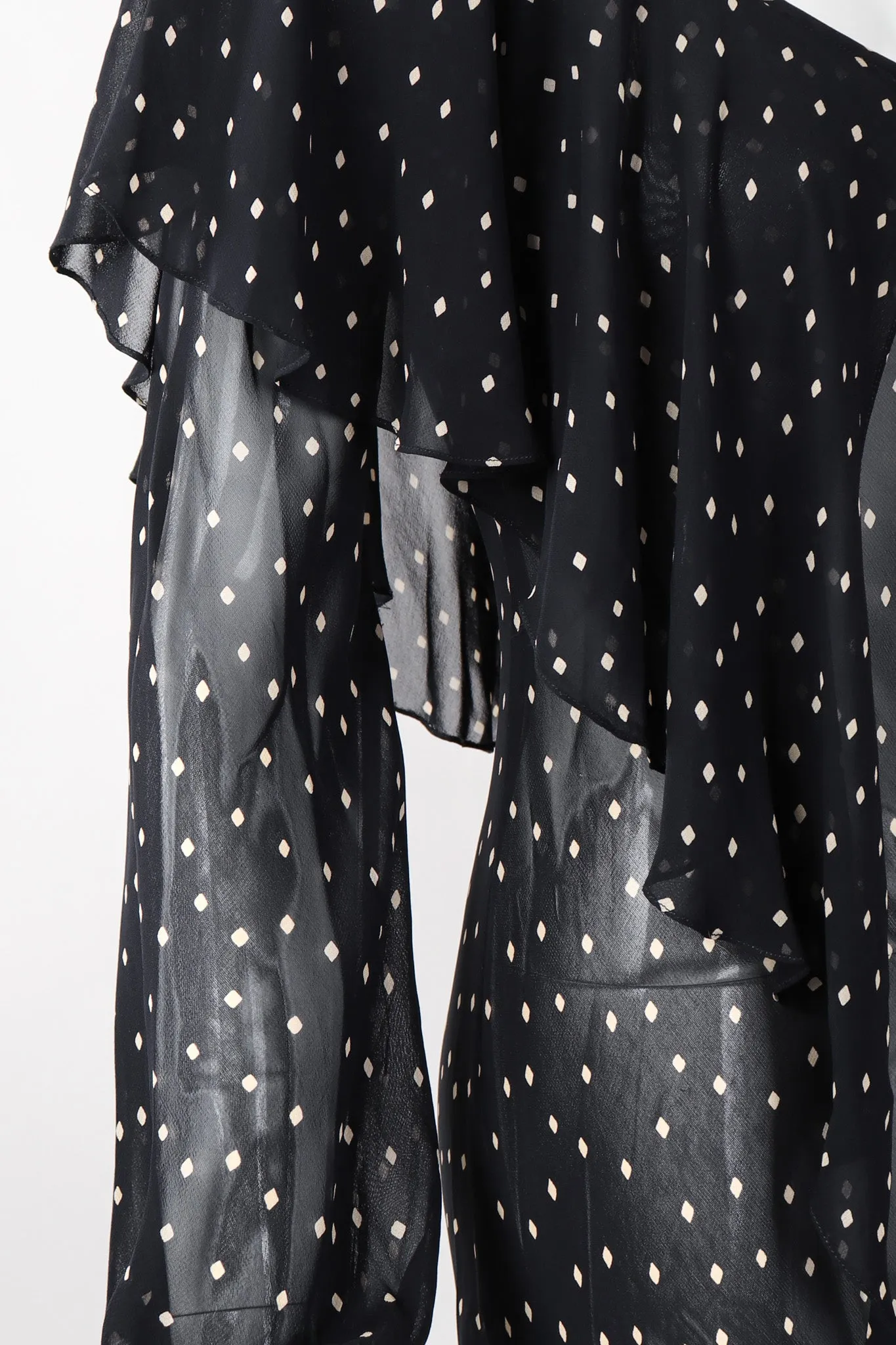 Diamond Dot Chiffon Bias Dress