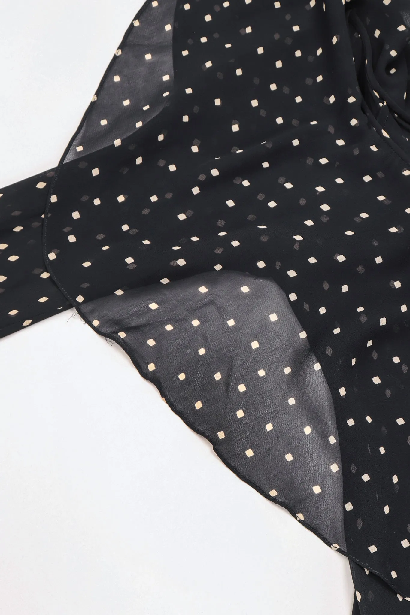 Diamond Dot Chiffon Bias Dress