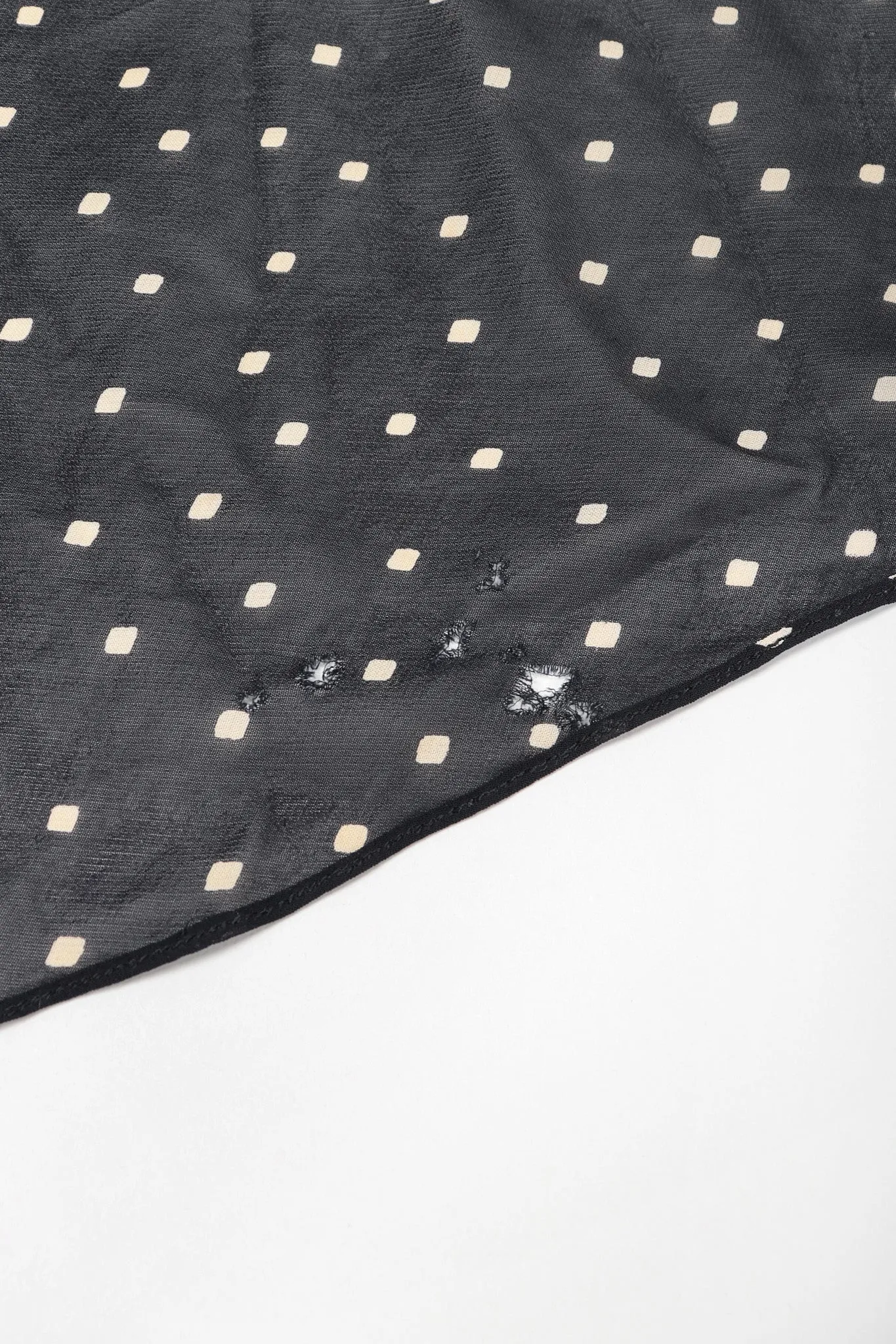 Diamond Dot Chiffon Bias Dress