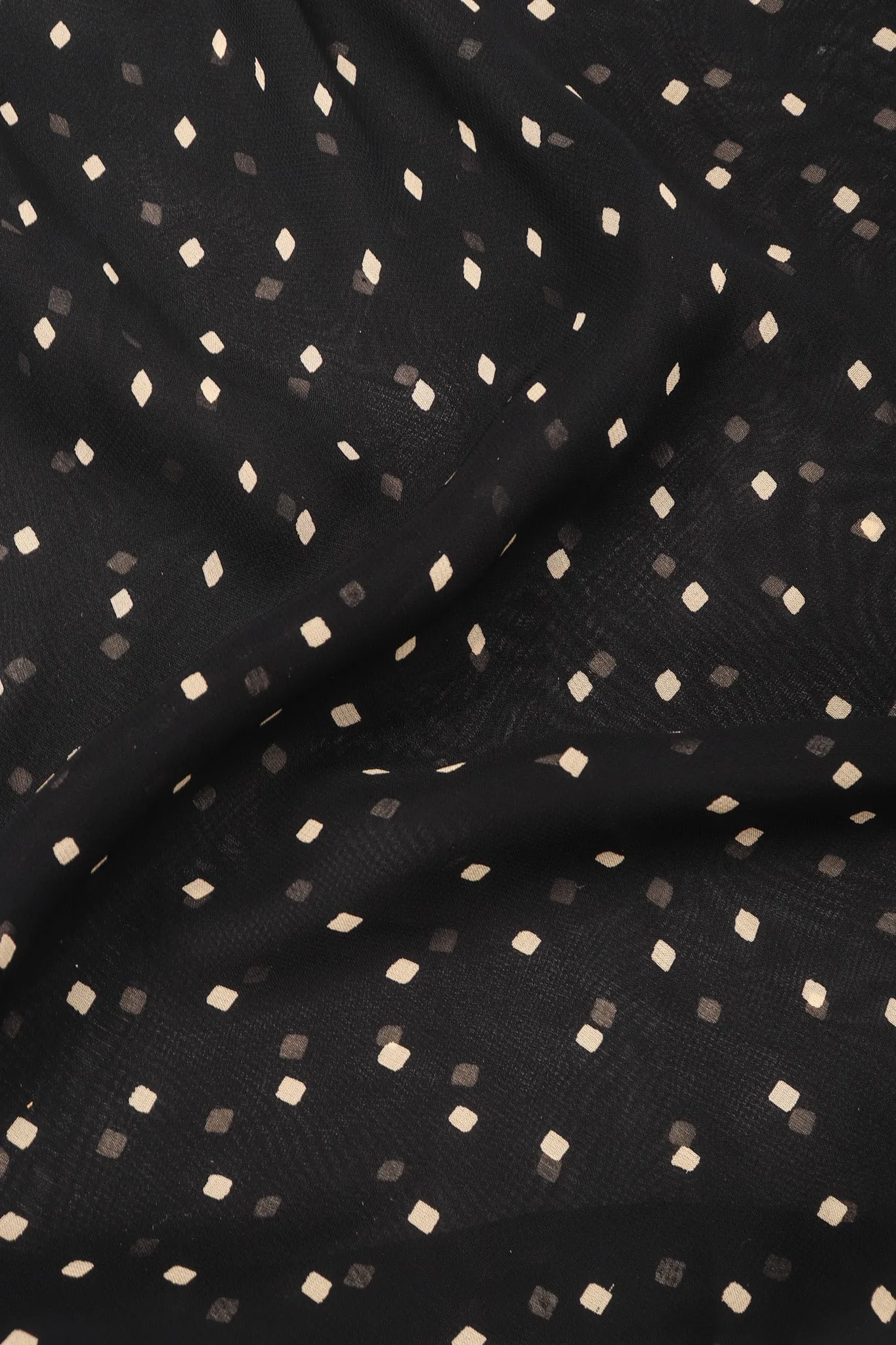 Diamond Dot Chiffon Bias Dress