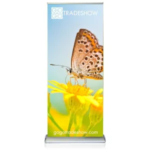 Double Sided Retractable Banner Stand With Vinyl Graphics